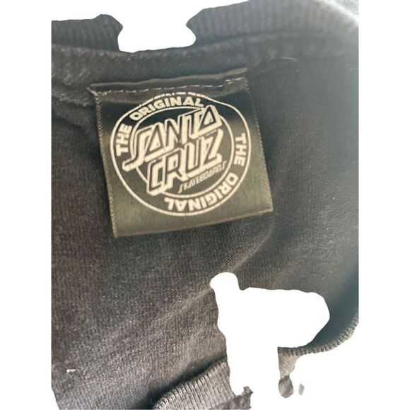 The Original Santa Cruz Skate Shirt Men's Black Crewneck Size Medium - Picture 4 of 7